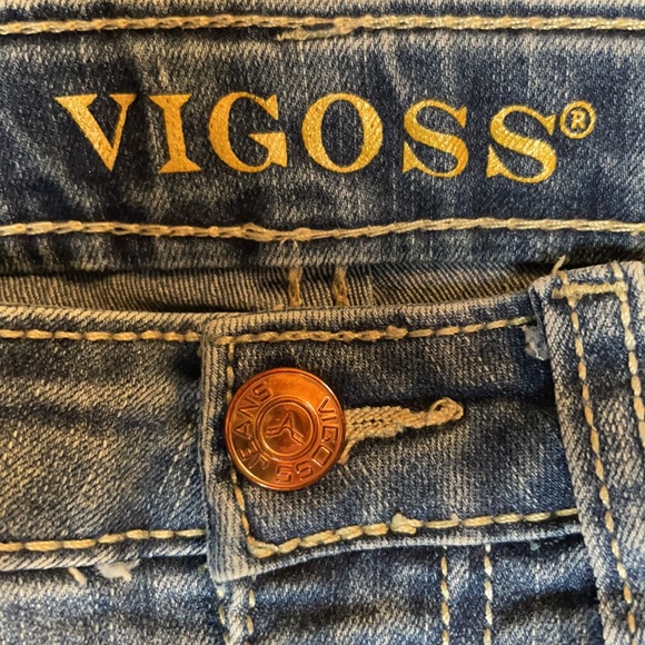 Vigoss Girls Unicorn Frayed Denim Shorts NWOT - Picture 5 of 6